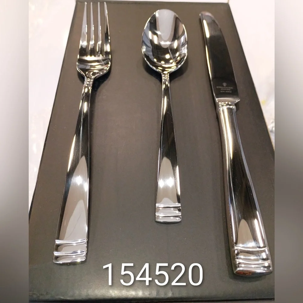 Waterford CONOVER STAINLESS 65-PIECE FLATWARE SET, NEW IN BOX